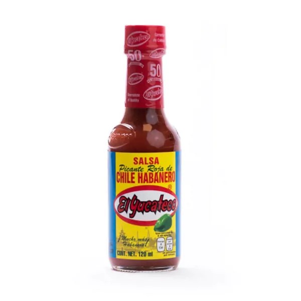 El Yucateco Salsa Habanero Roja 120ml
