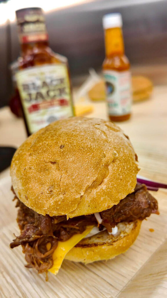 pulled beef slider